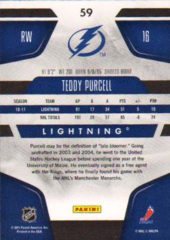 2011-12 Panini Certified #59 Teddy Purcell Back