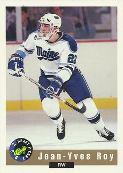 1992 Classic Draft Picks #80 Jean-Yves Roy Front