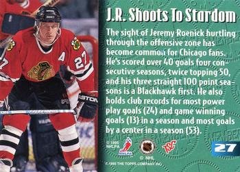 1995 Stadium Club Members Only 50 #27 Jeremy Roenick Back