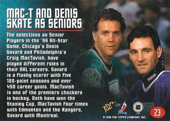 1996 Stadium Club Members Only 50 #23 Denis Savard / Craig MacTavish  Back