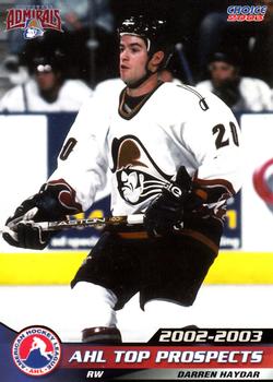 2002-03 Choice AHL Top Prospects #17 Darren Haydar Front