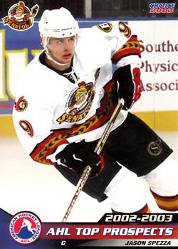 2002-03 Choice AHL Top Prospects #39 Jason Spezza Front