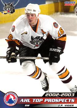 2002-03 Choice AHL Top Prospects #42 J.P. Vigier Front