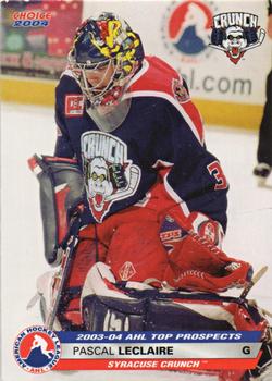 2003-04 Choice AHL Top Prospects #18 Pascal Leclaire Front