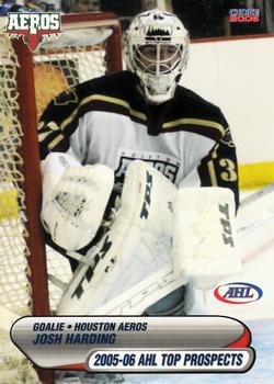 2005-06 Choice AHL Top Prospects #18 Josh Harding Front