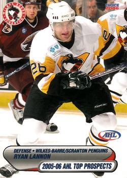 2005-06 Choice AHL Top Prospects #24 Ryan Lannon Front
