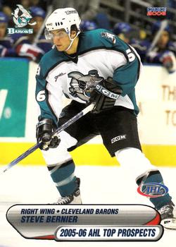 2005-06 Choice AHL Top Prospects #2 Steve Bernier Front