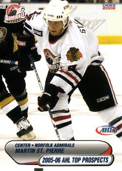 2005-06 Choice AHL Top Prospects #39 Martin St. Pierre Front