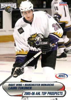 2005-06 Choice AHL Top Prospects #44 Lauri Tukonen Front