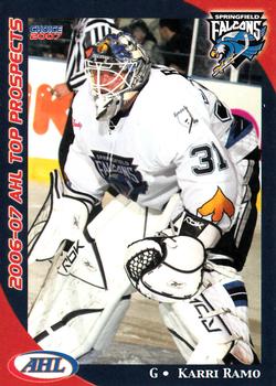 2006-07 Choice AHL Top Prospects #42 Karri Ramo Front