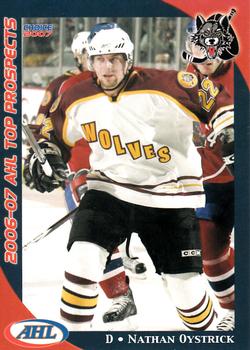 2006-07 Choice AHL Top Prospects #9 Nathan Oystrick Front