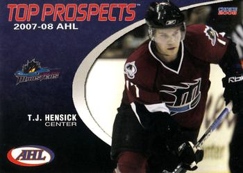 2007-08 Choice AHL Top Prospects #19 T.J. Hensick Front