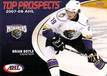 2007-08 Choice AHL Top Prospects #23 Brian Boyle Front