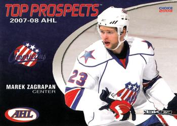 2007-08 Choice AHL Top Prospects #40 Marek Zagrapan Front