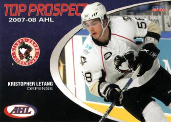2007-08 Choice AHL Top Prospects #48 Kristopher Letang Front