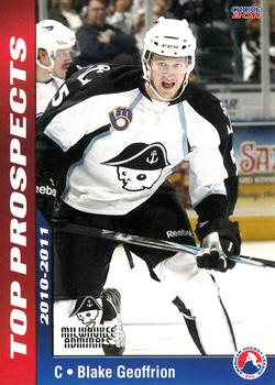 2010-11 Choice AHL Top Prospects #17 Blake Geoffrion Front