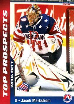 2010-11 Choice AHL Top Prospects #28 Jacob Markstrom Front