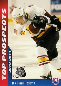 2010-11 Choice AHL Top Prospects #37 Paul Postma Front