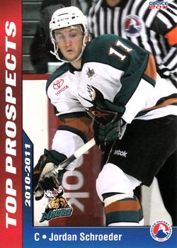 2010-11 Choice AHL Top Prospects #43 Jordan Schroeder Front
