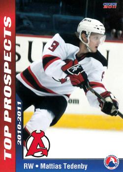 2010-11 Choice AHL Top Prospects #47 Mattias Tedenby Front