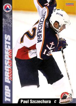 2008-09 Choice AHL Top Prospects #27 Paul Szczechura Front