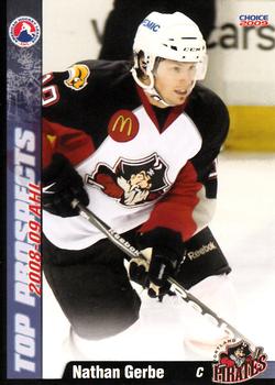 2008-09 Choice AHL Top Prospects #31 Nathan Gerbe Front
