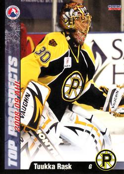 2008-09 Choice AHL Top Prospects #34 Tuukka Rask Front