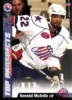 2008-09 Choice AHL Top Prospects #36 Kenndal McArdle Front