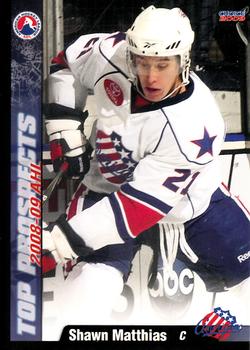 2008-09 Choice AHL Top Prospects #37 Shawn Matthias Front