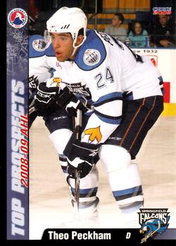 2008-09 Choice AHL Top Prospects #43 Theo Peckham Front