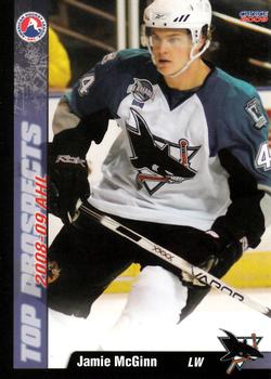 2008-09 Choice AHL Top Prospects #49 Jamie McGinn Front