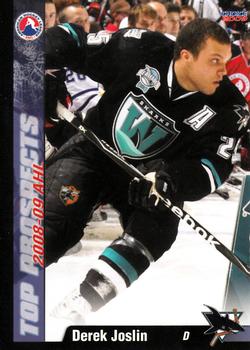 2008-09 Choice AHL Top Prospects #50 Derek Joslin Front