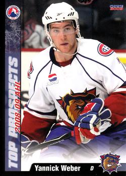 2008-09 Choice AHL Top Prospects #9 Yannick Weber Front