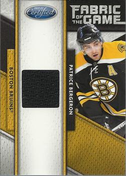 2011-12 Panini Certified - Fabric of the Game #11 Patrice Bergeron Front