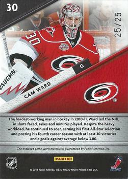 2011-12 Panini Certified - Fabric of the Game #30 Cam Ward Back