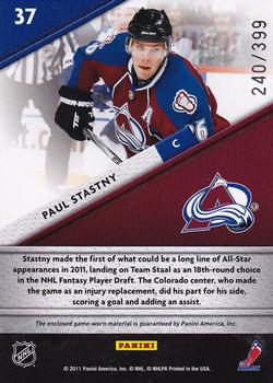 2011-12 Panini Certified - Fabric of the Game #37 Paul Stastny Back