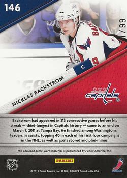 2011-12 Panini Certified - Fabric of the Game #146 Nicklas Backstrom Back