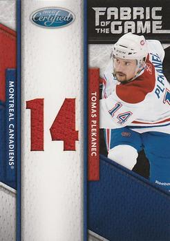 2011-12 Panini Certified - Fabric of the Game Jersey Number #81 Tomas Plekanec Front
