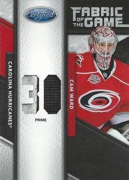 2011-12 Panini Certified - Fabric of the Game Jersey Number Prime #30 Cam Ward Front