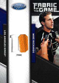2011-12 Panini Certified - Fabric of the Game Jersey Number Prime #105 Mike Richards Front