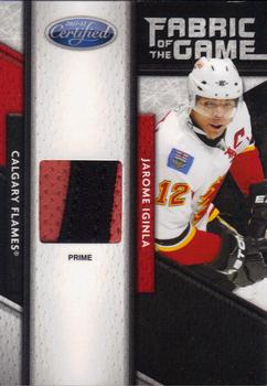 2011-12 Panini Certified - Fabric of the Game Prime #27 Jarome Iginla Front
