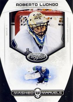 2011-12 Panini Certified - Masked Marvels #11 Roberto Luongo Front