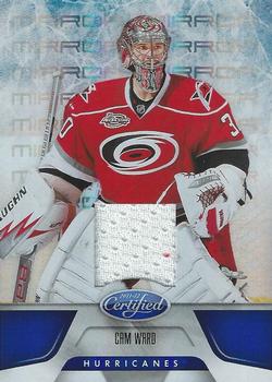 2011-12 Panini Certified - Mirror Blue Materials #17 Cam Ward Front