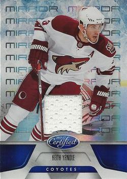 2011-12 Panini Certified - Mirror Blue Materials #76 Keith Yandle Front