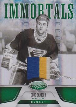 2011-12 Panini Certified - Mirror Emerald Materials Prime #168 Doug Gilmour Front