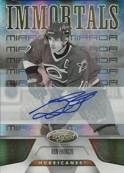 2011-12 Panini Certified - Mirror Gold Signatures #155 Ron Francis Front