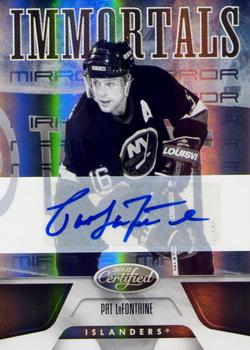 2011-12 Panini Certified - Mirror Gold Signatures #153 Pat LaFontaine Front