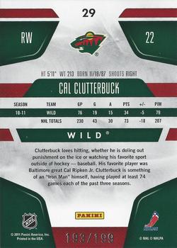 2011-12 Panini Certified - Mirror Red #29 Cal Clutterbuck Back