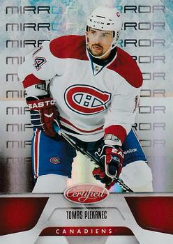 2011-12 Panini Certified - Mirror Red #140 Tomas Plekanec Front