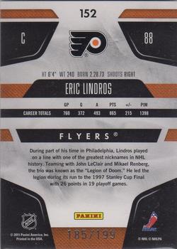 2011-12 Panini Certified - Mirror Red #152 Eric Lindros Back